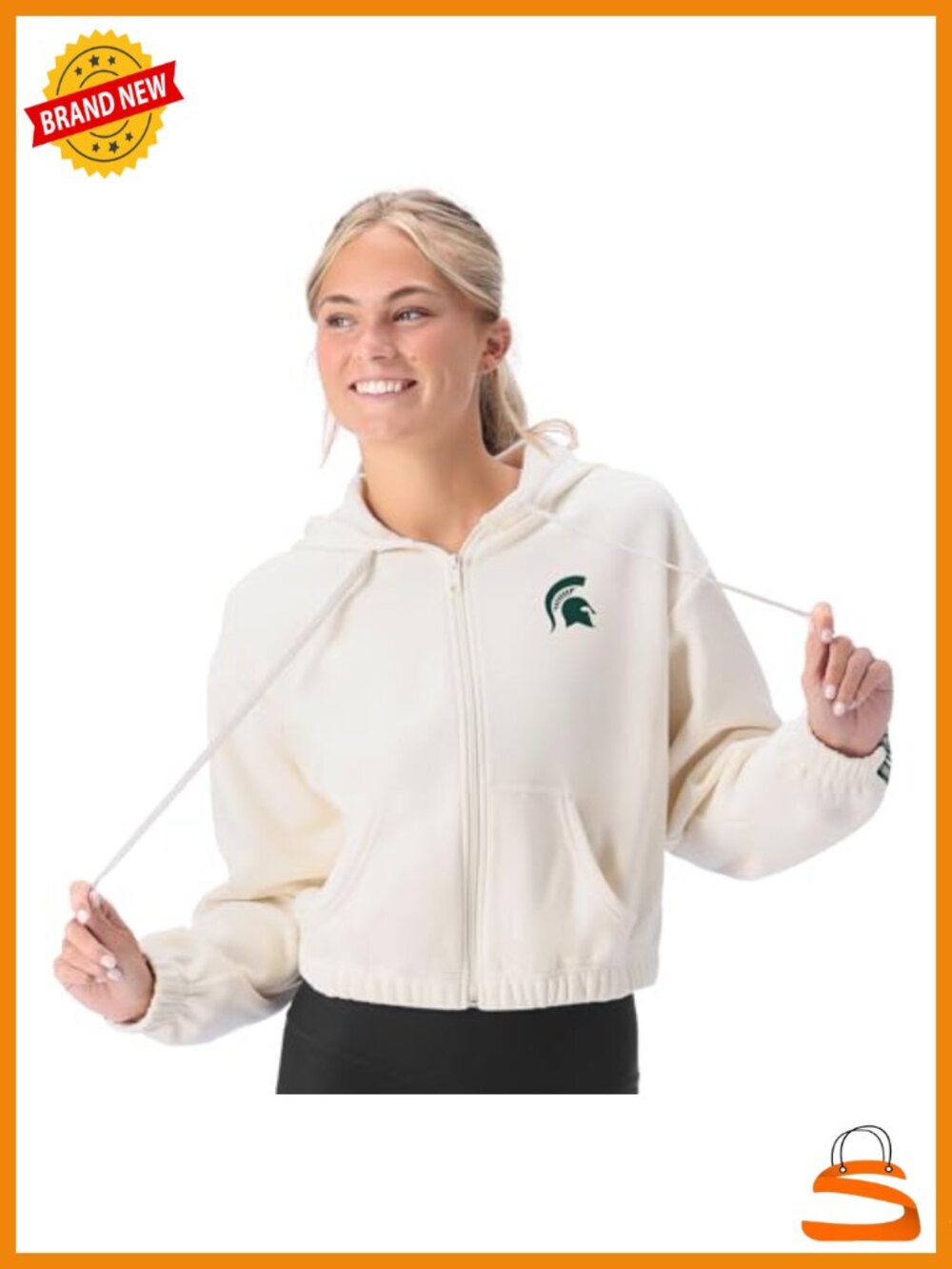 NCAA Womens Fleece Full Zip Hoodie Jacket Warm Athletic Outerwear